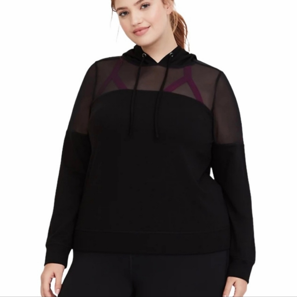 Torrid Mesh Active Hoodie Size 4